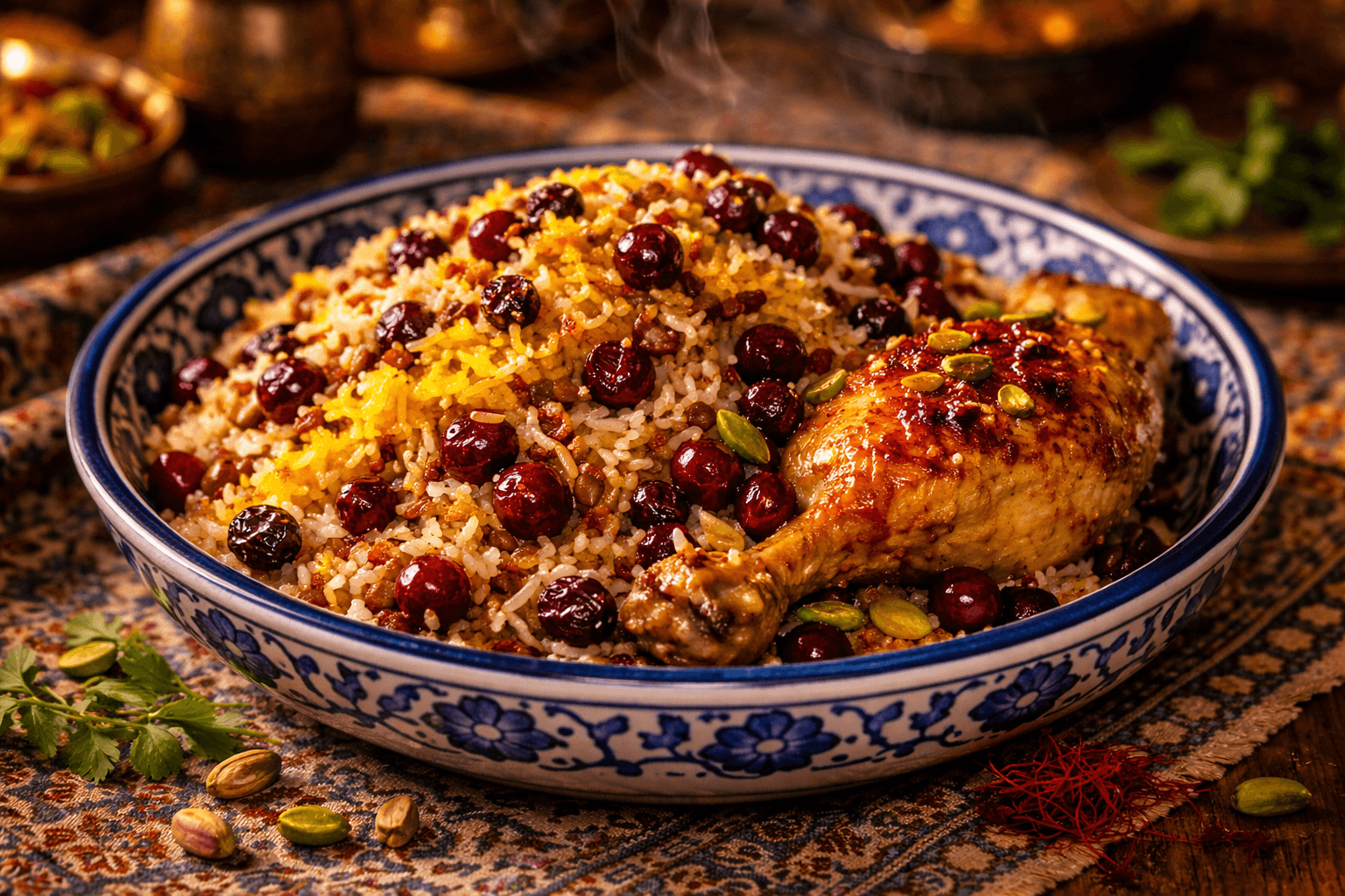Albalu Polo (Persian Sour Cherry Rice)