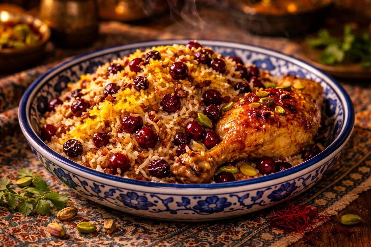 Albalu Polo (Persian Sour Cherry Rice)
